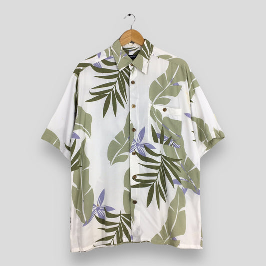 Puritan Leaves Hawaii Aloha Rayon Shirts Medium