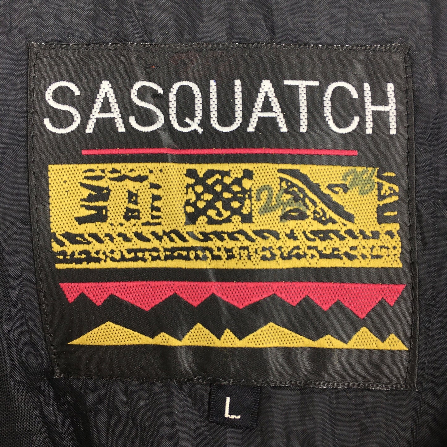 Sasquatch Ski Hoodie Skiing Bomber Jacket Large