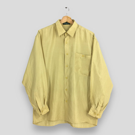 Lavord Uomo Plain Silk Shirt Medium