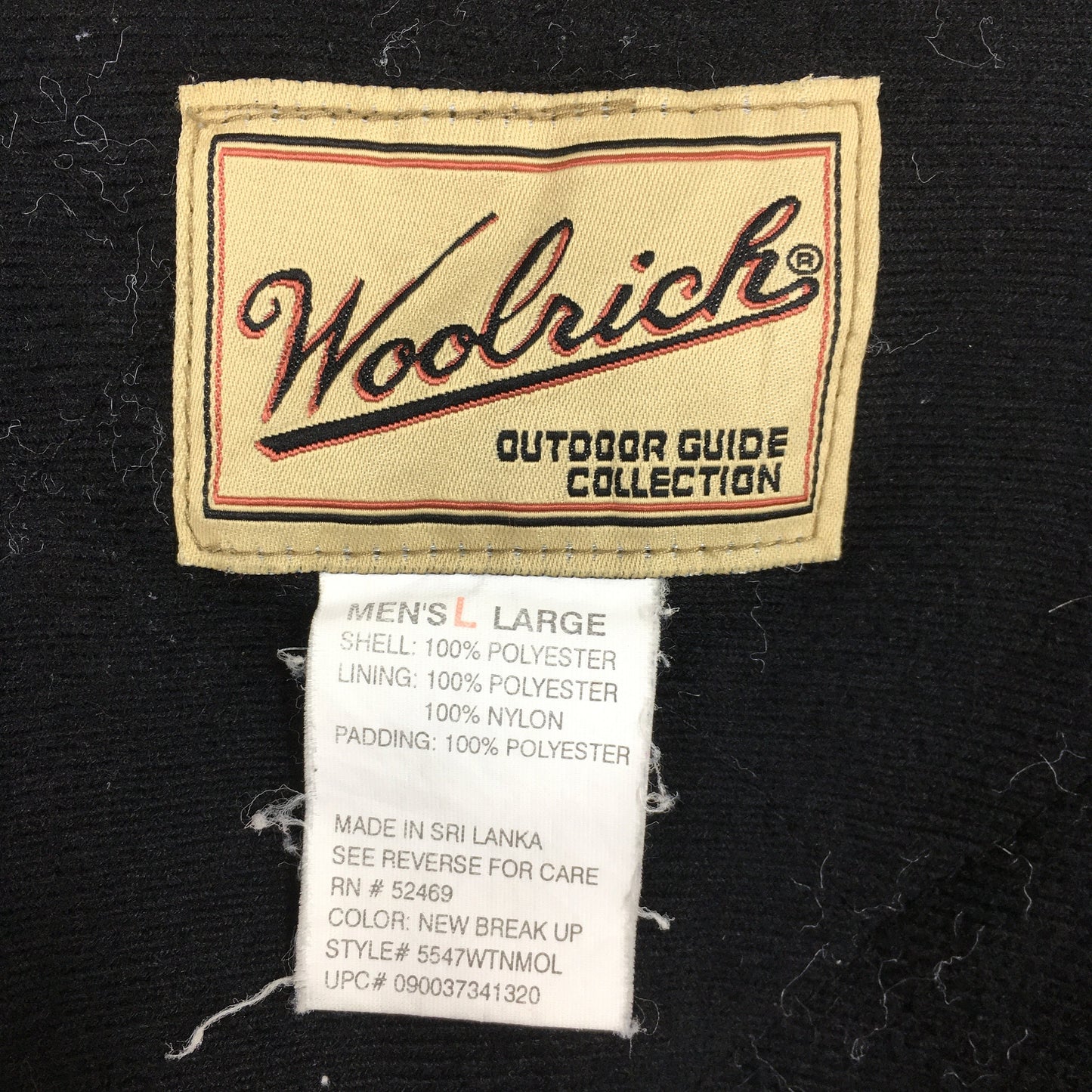 Woolrich Mossy Oak Camo Zipper Jacket Large