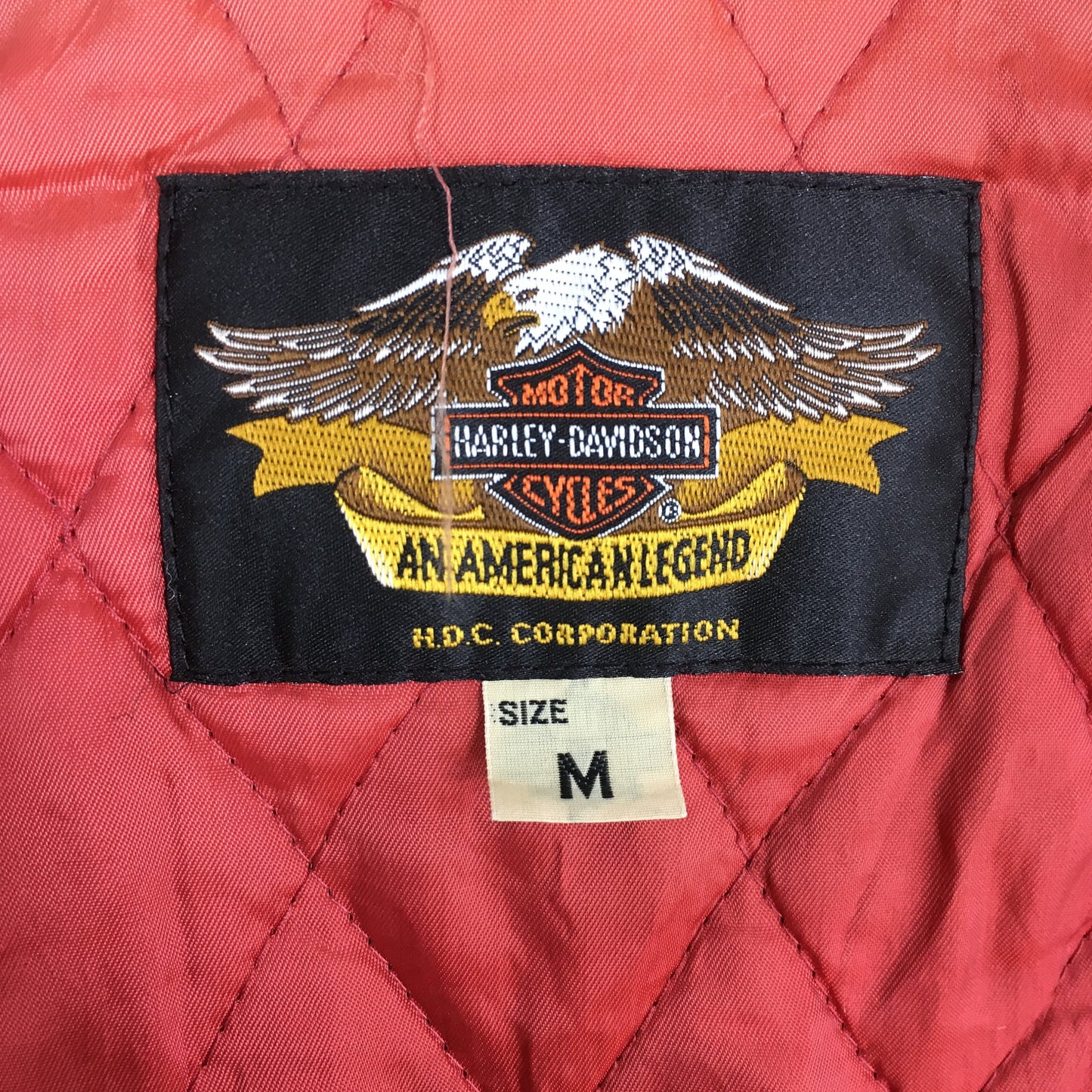 Harley Davidson Motorcycles Burgundy Jacket Medium