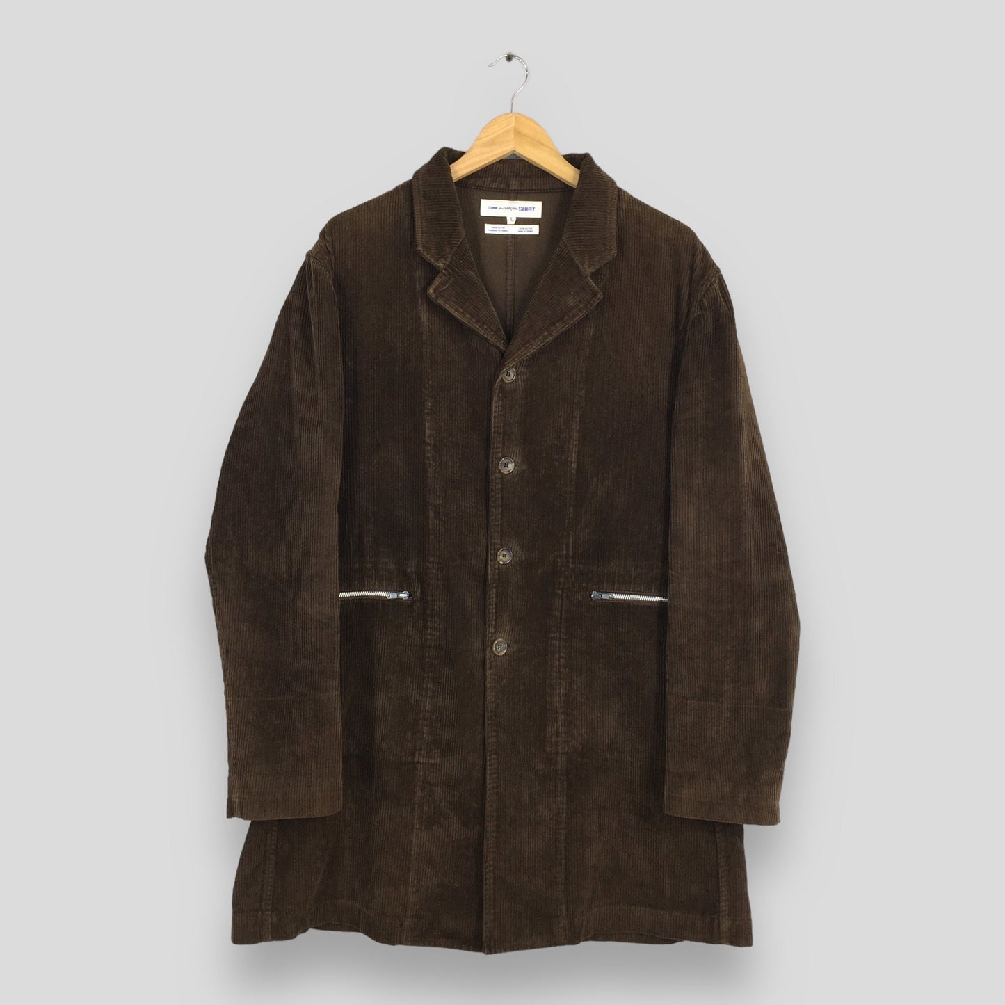 Comme Des Garcons Homme Brown Corduroy Jacket Large