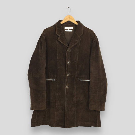 Comme Des Garcons Homme Brown Corduroy Jacket Large