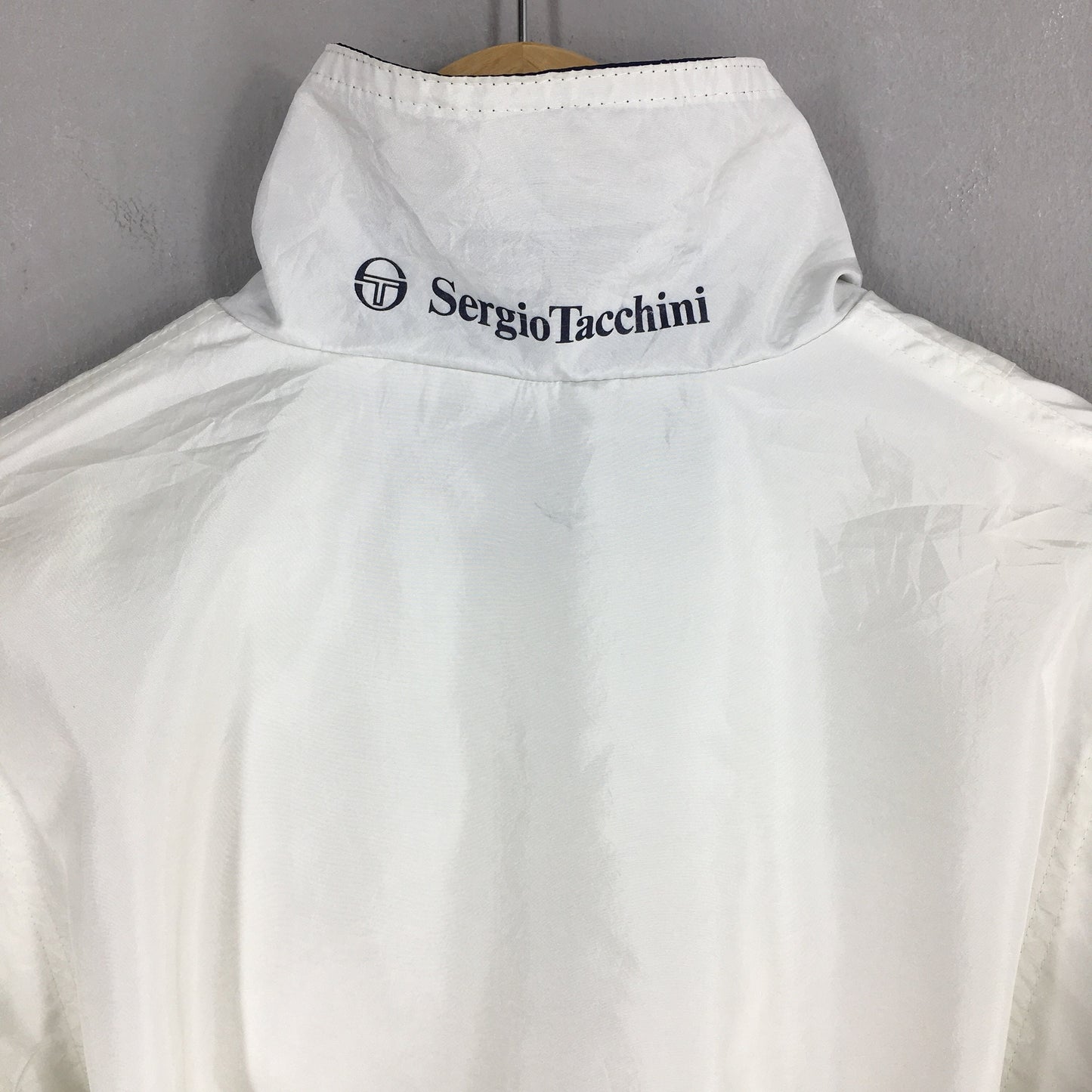 Sergio Tacchini Windbreaker White Jacket Small