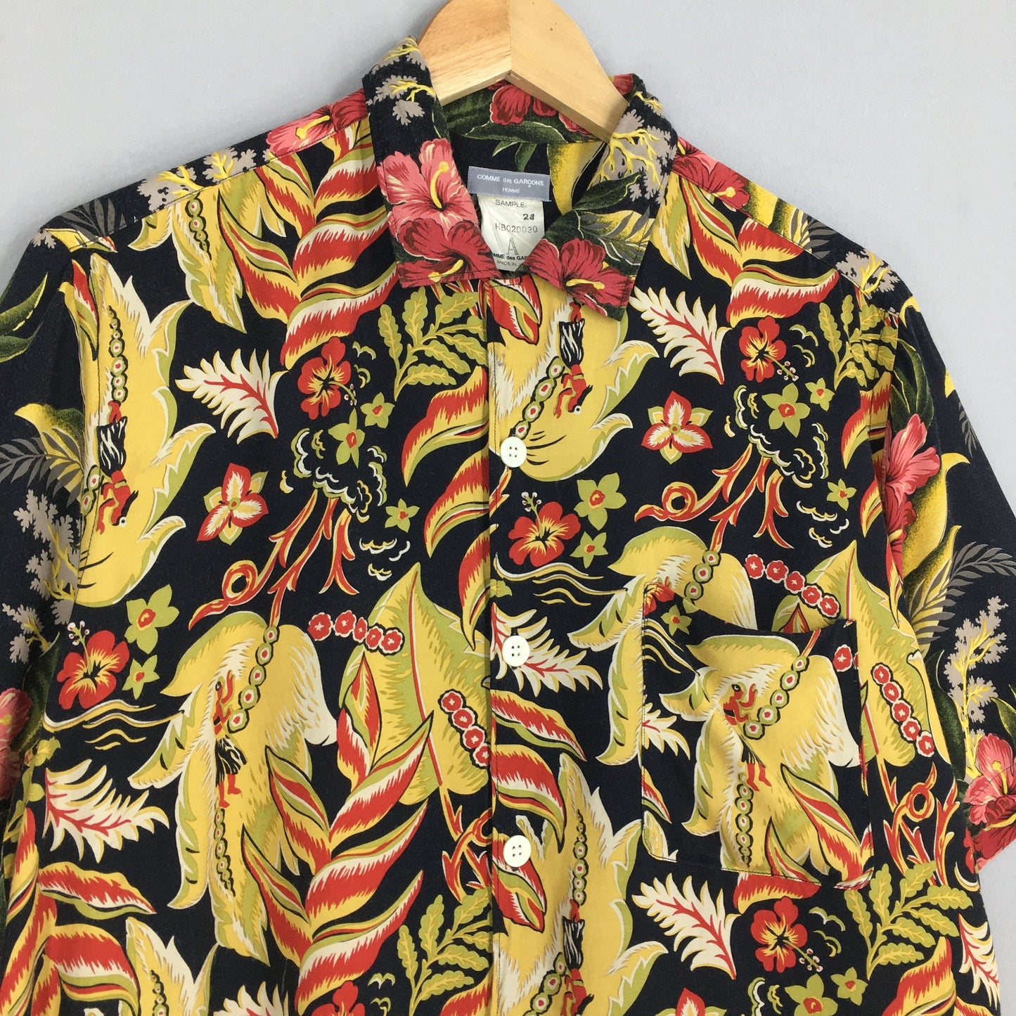 Comme Des Garcons Homme Aloha Rayon Shirt Medium