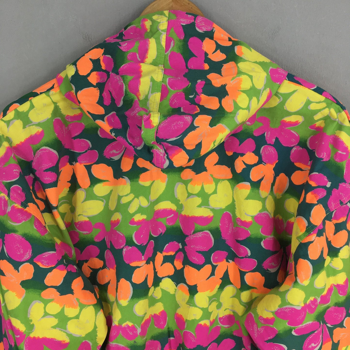 Floral Multicolor Hoodie Jacket Medium