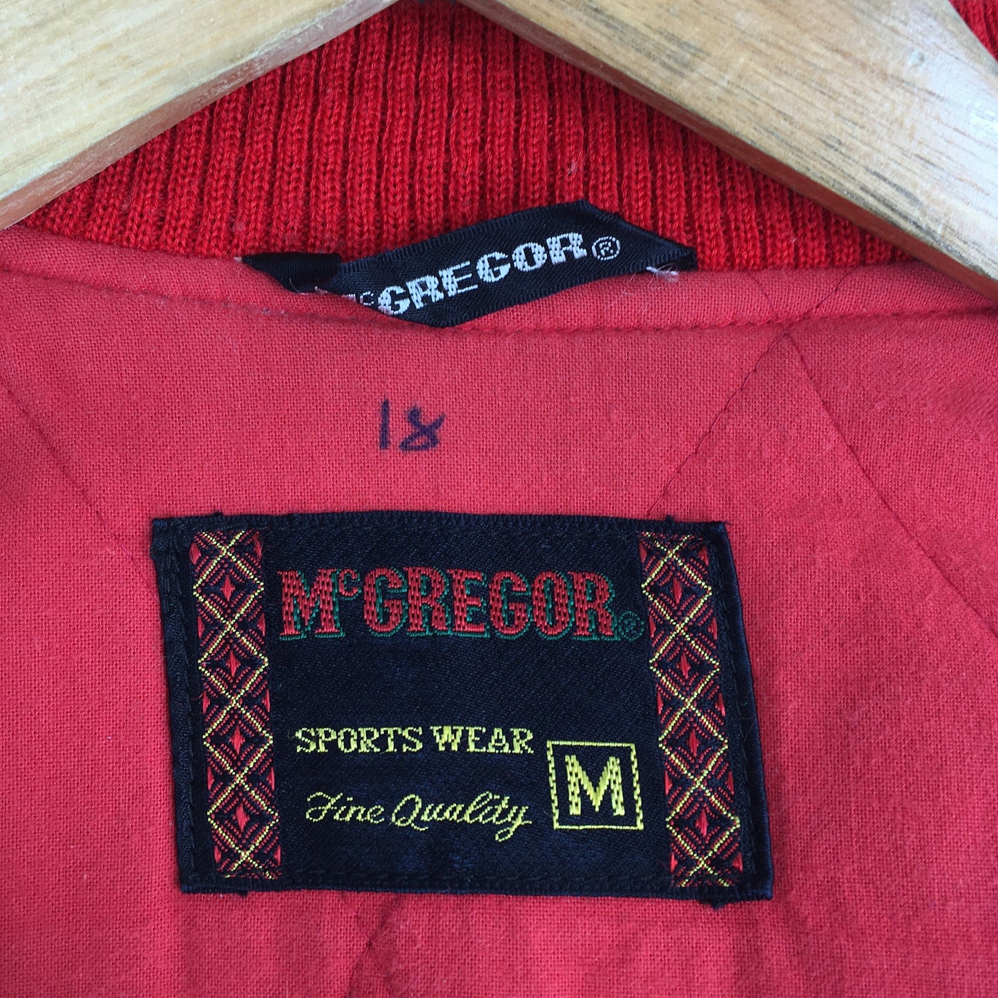 Mcgregor Cup Red Bomber Varsity Jacket Medium