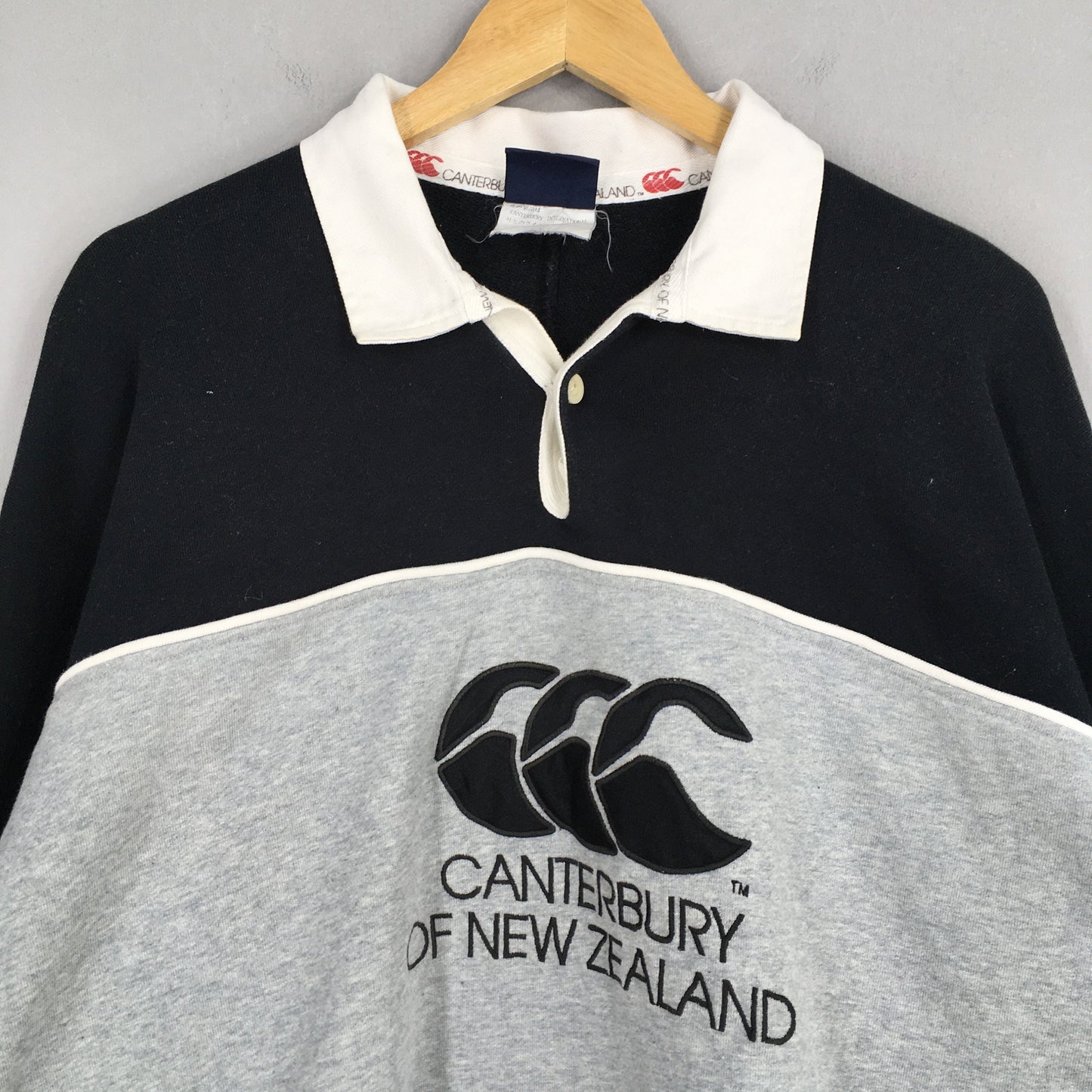 Canterbury New Zealand Stripes Rugby Shirt Large