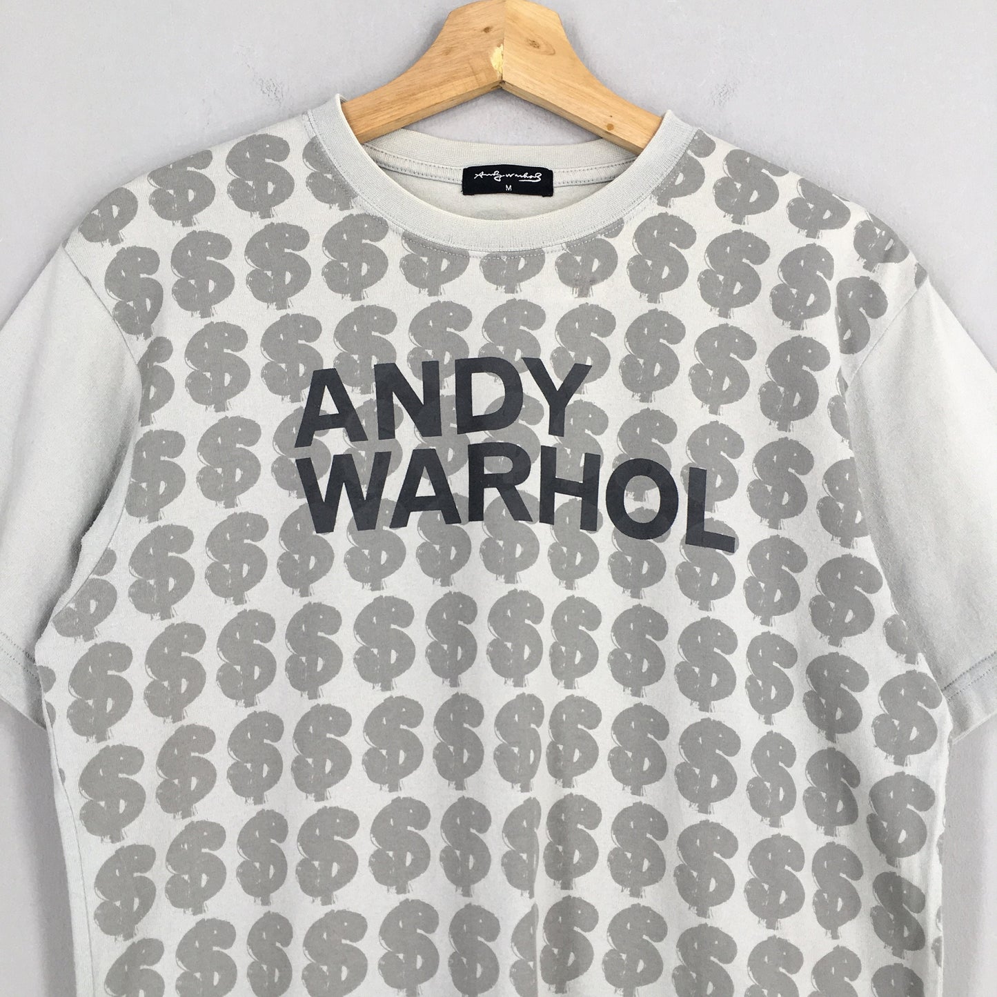 Andy Warhol Dollar Art Overprinted T shirt Medium