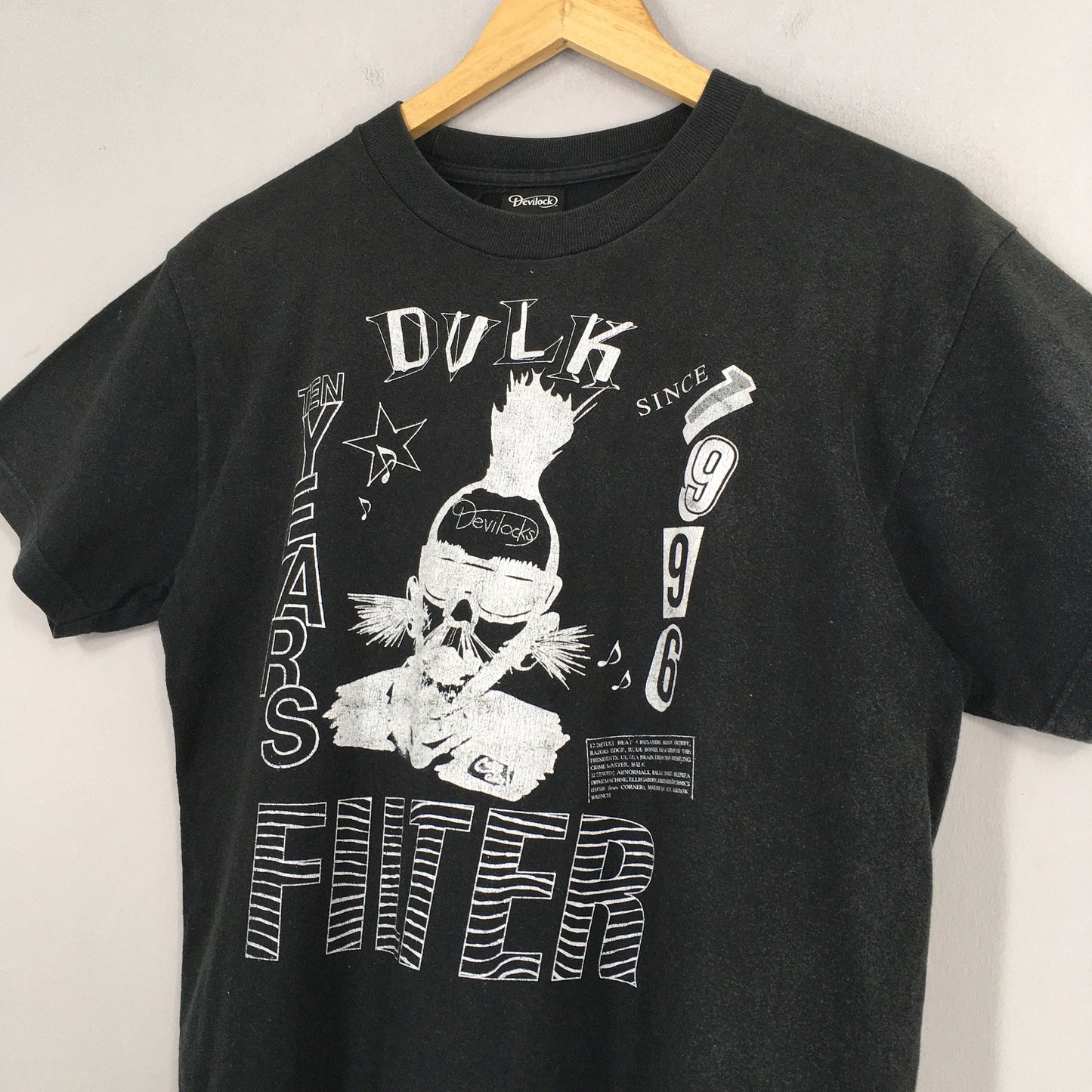 Devilock Japanese Streetwear Black T shirt Medium