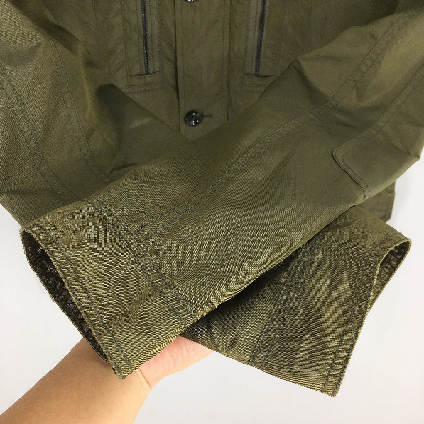 Hugo Boss Olive Windbreaker Jacket Large