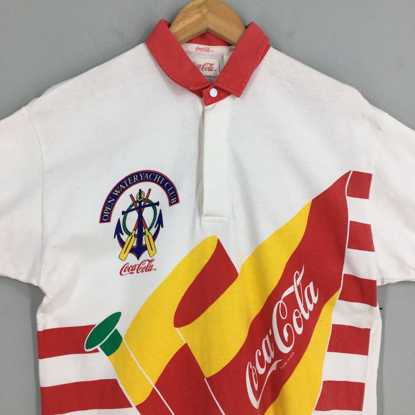 1986 Coca Cola Open Water Yacht Club Shirt Medium