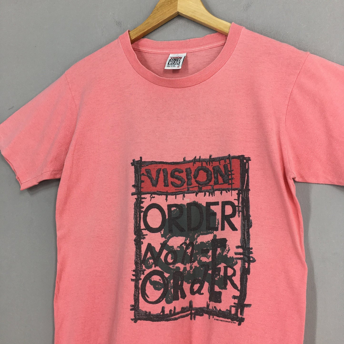 Vision Street Wear Pink T shirt Medium