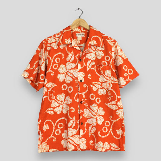 Hawaiian Hibiscus Flower Tropical Waikiki Hawaii Shirt Medium