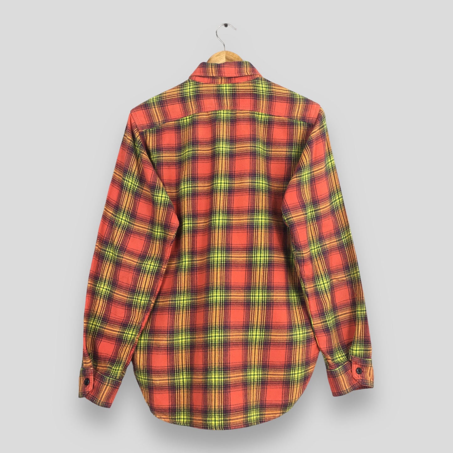 Engineered Garments Japan Plaid Shadow Flannel Shirt Small