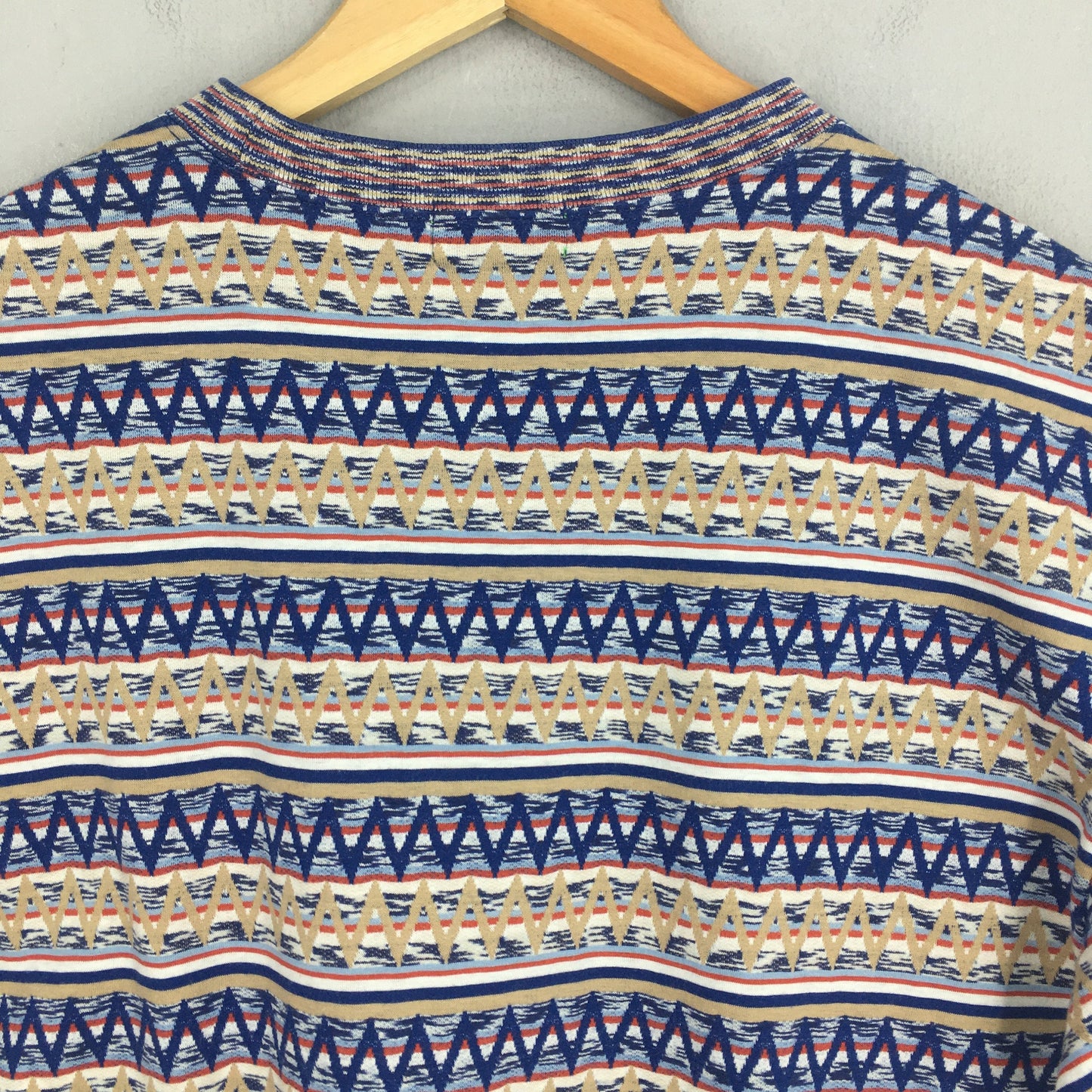 Missoni Sport Striped Tribal Tshirt Large