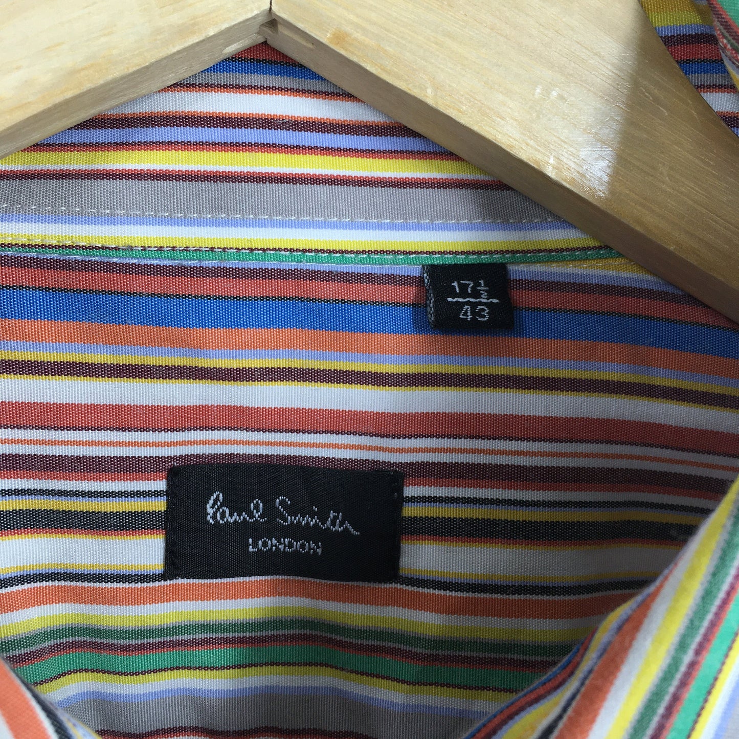 Paul Smith London Multicolor Stripes Flannel Shirt Large