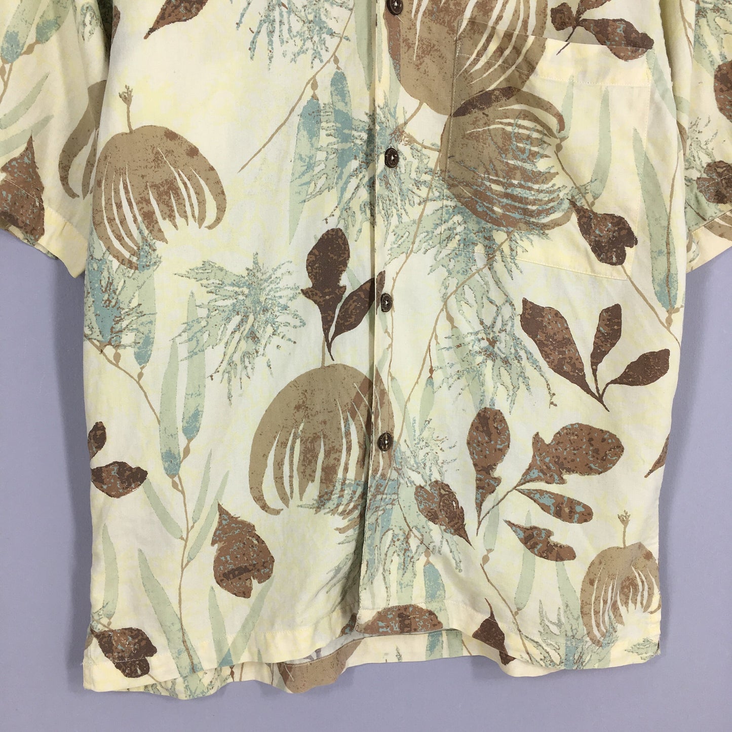 Pataloha Floral Hawaiian Island Beach Shirt XSmall