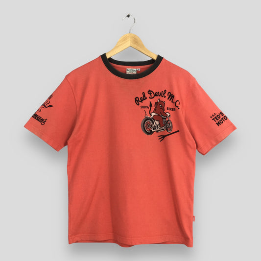 Ted Company T shirt Small Tedman's Angry Teddy Red Devil M.C. Bikers