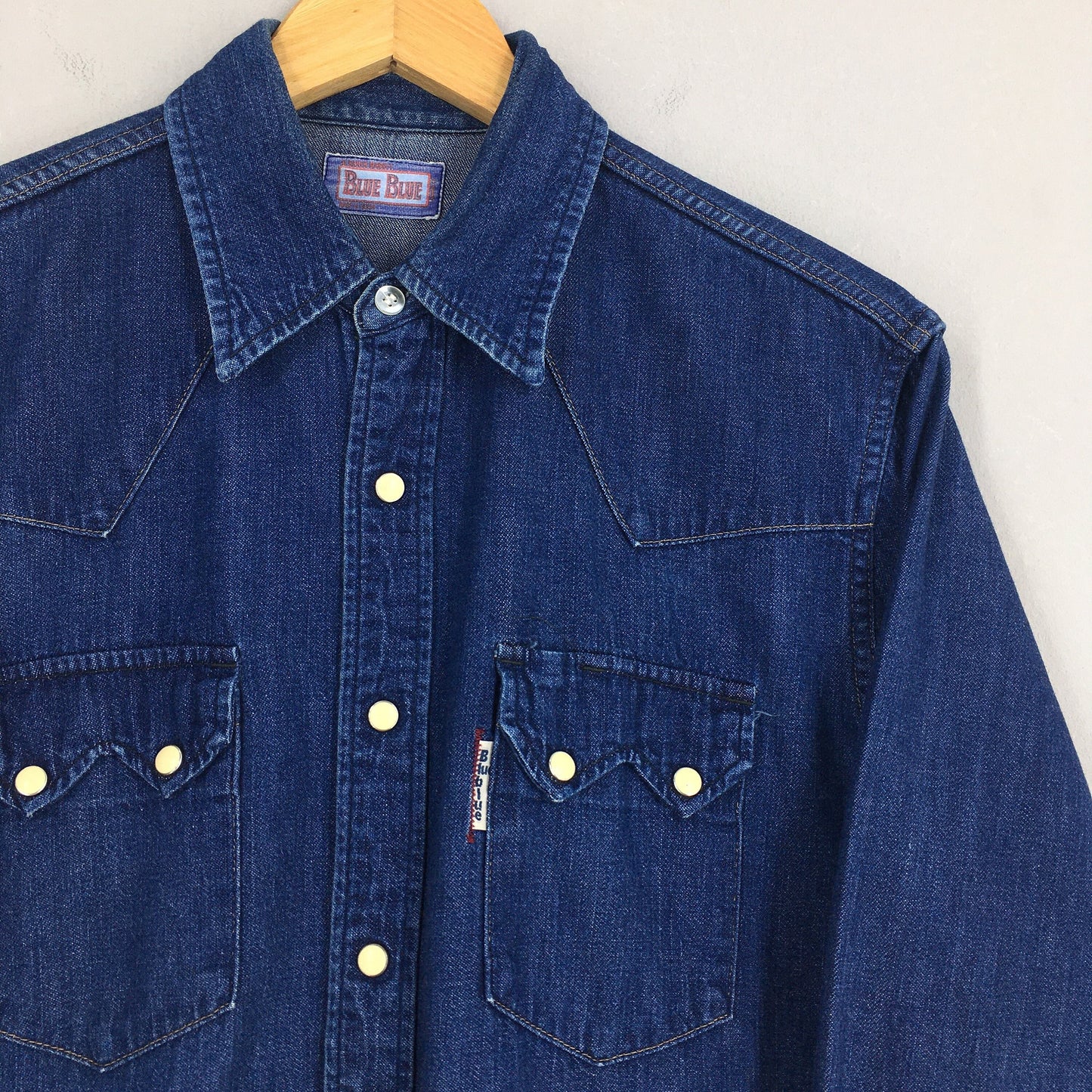 Blue Blue Japan Indigo Jeans Shirt Medium