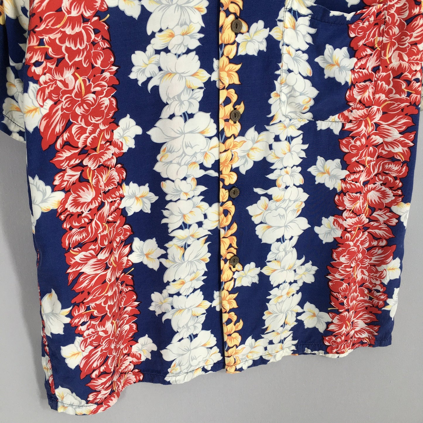 Hawaiian Aloha Tropical Flower Hibiscus Shirt Large