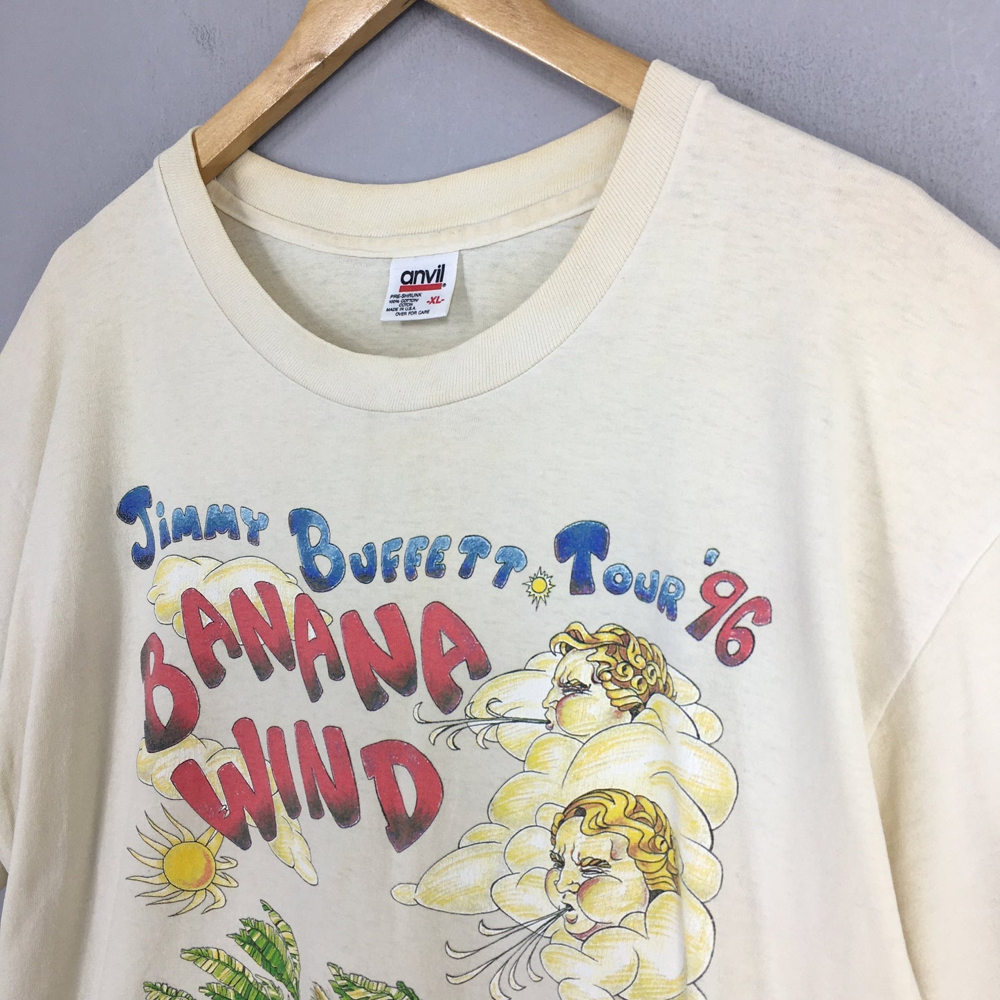 Jimmy Buffett Banana Wind Tour 96 Tshirt XLarge