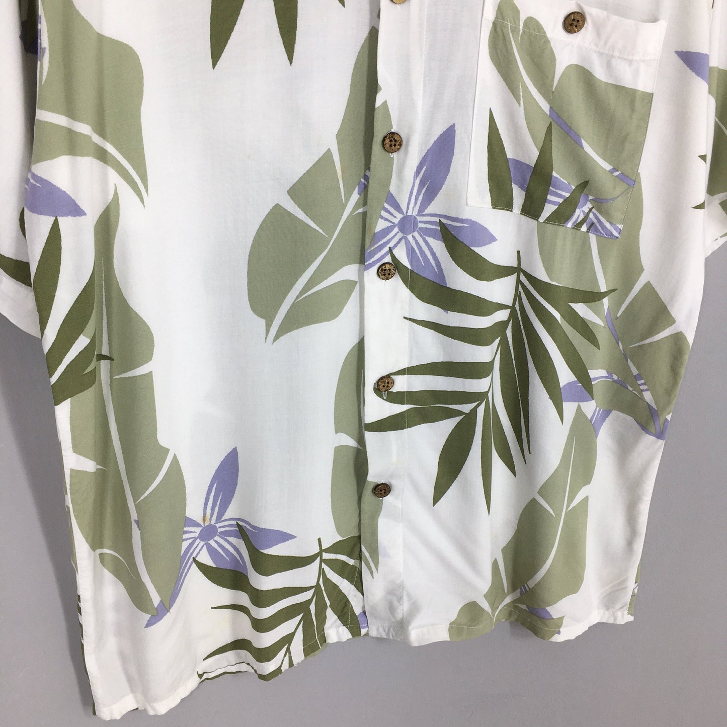 Puritan Leaves Hawaii Aloha Rayon Shirts Medium