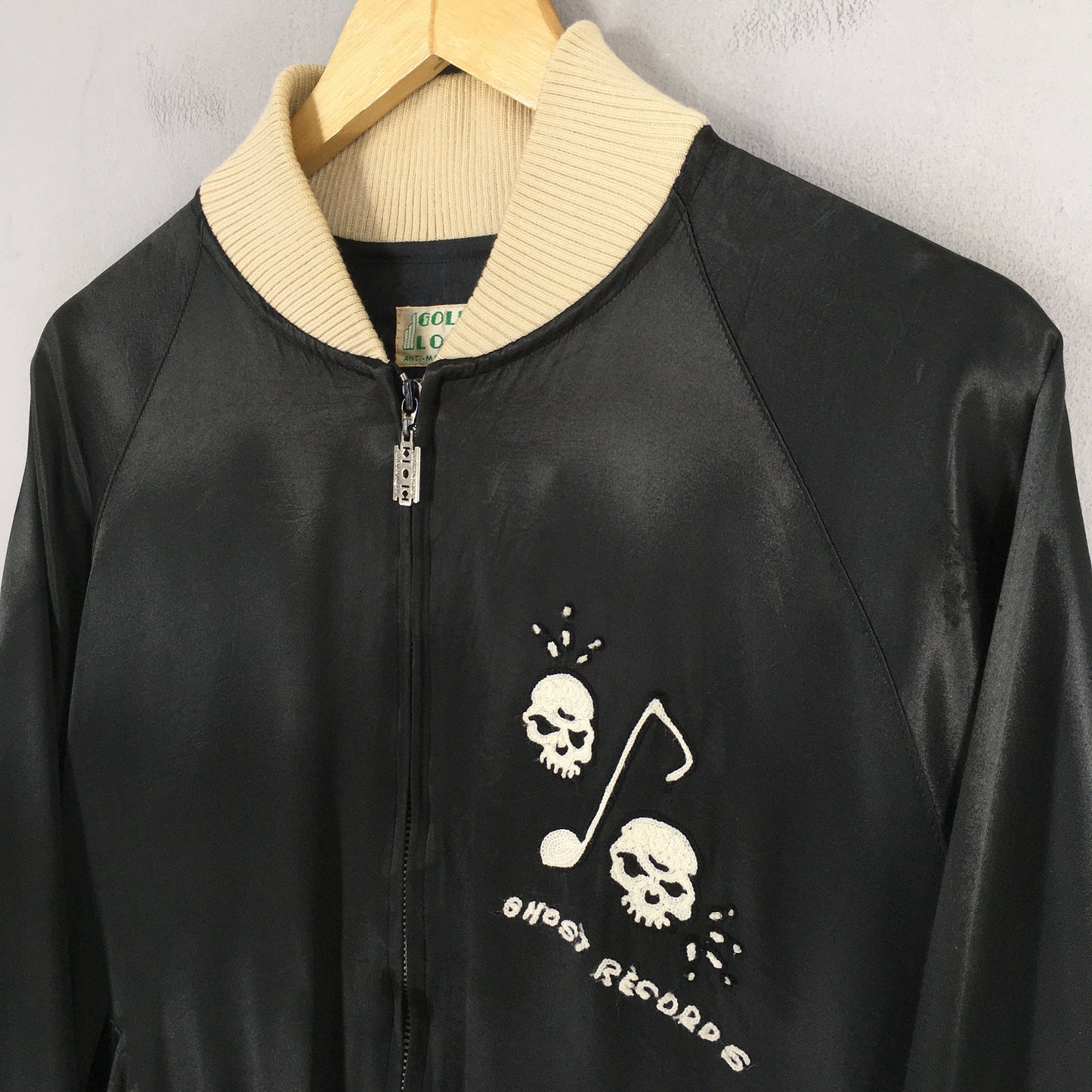 Ghost Records Punk Label Music Sukajan Jacket Medium