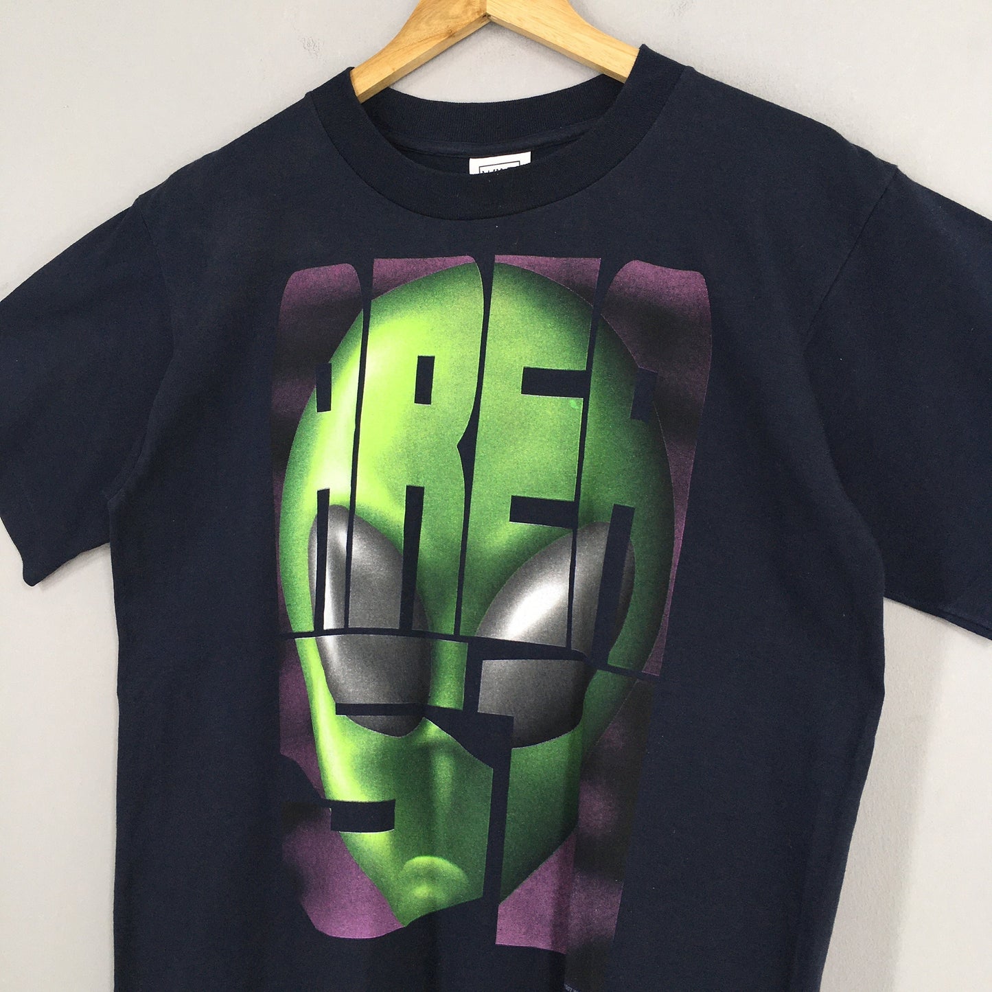 Alien Head Area 51 Black T shirt Medium