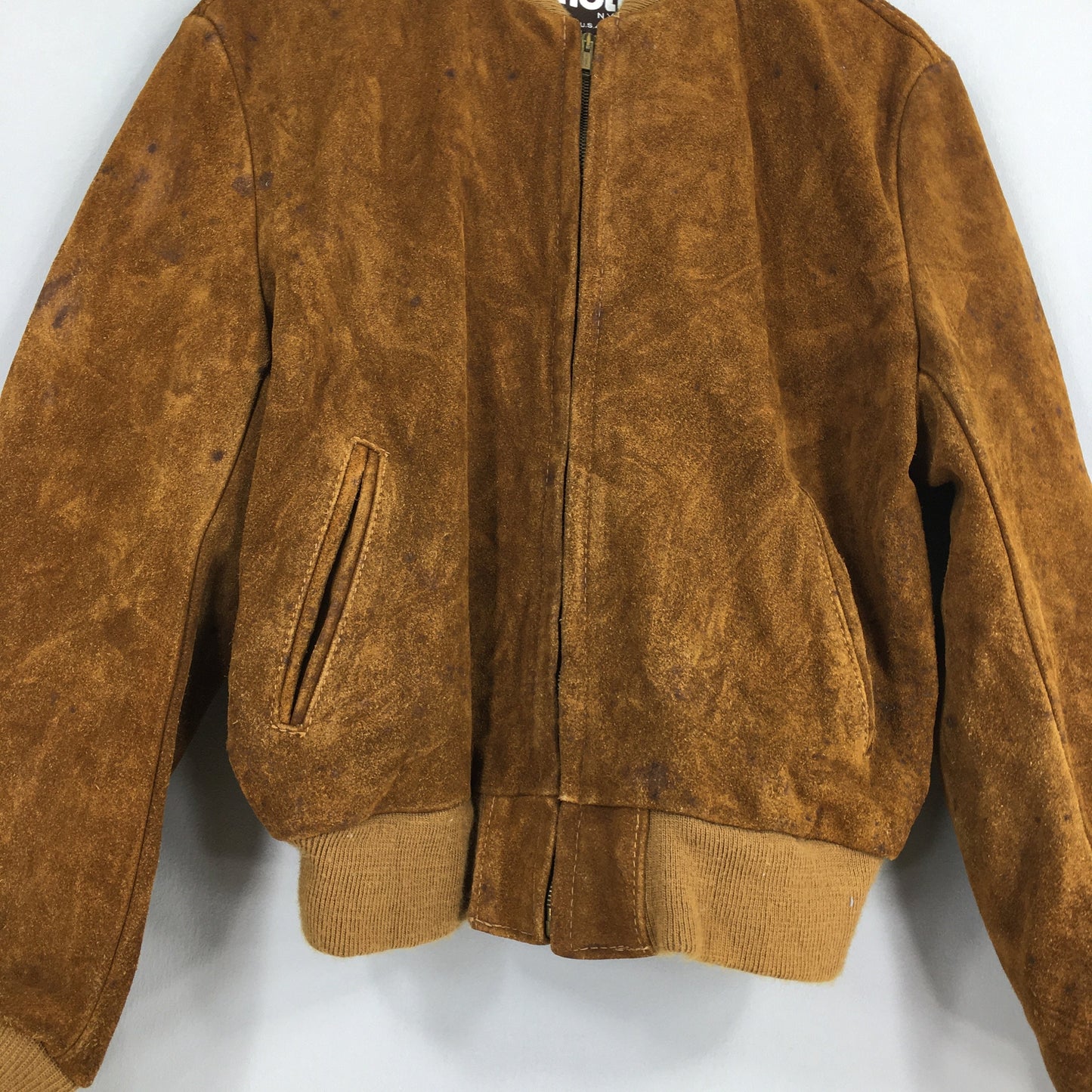 Schott NYC Brown Suede Leather Jacket Medium