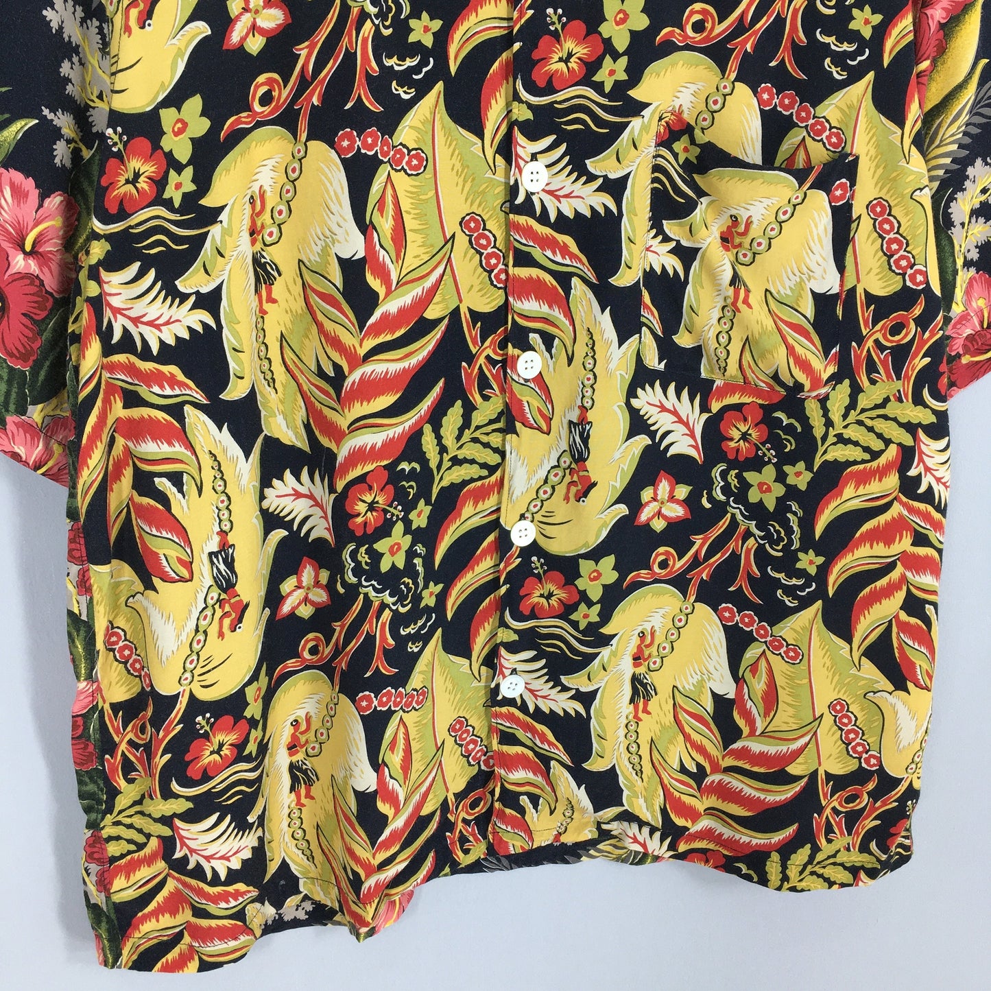 Comme Des Garcons Homme Aloha Rayon Shirt Medium