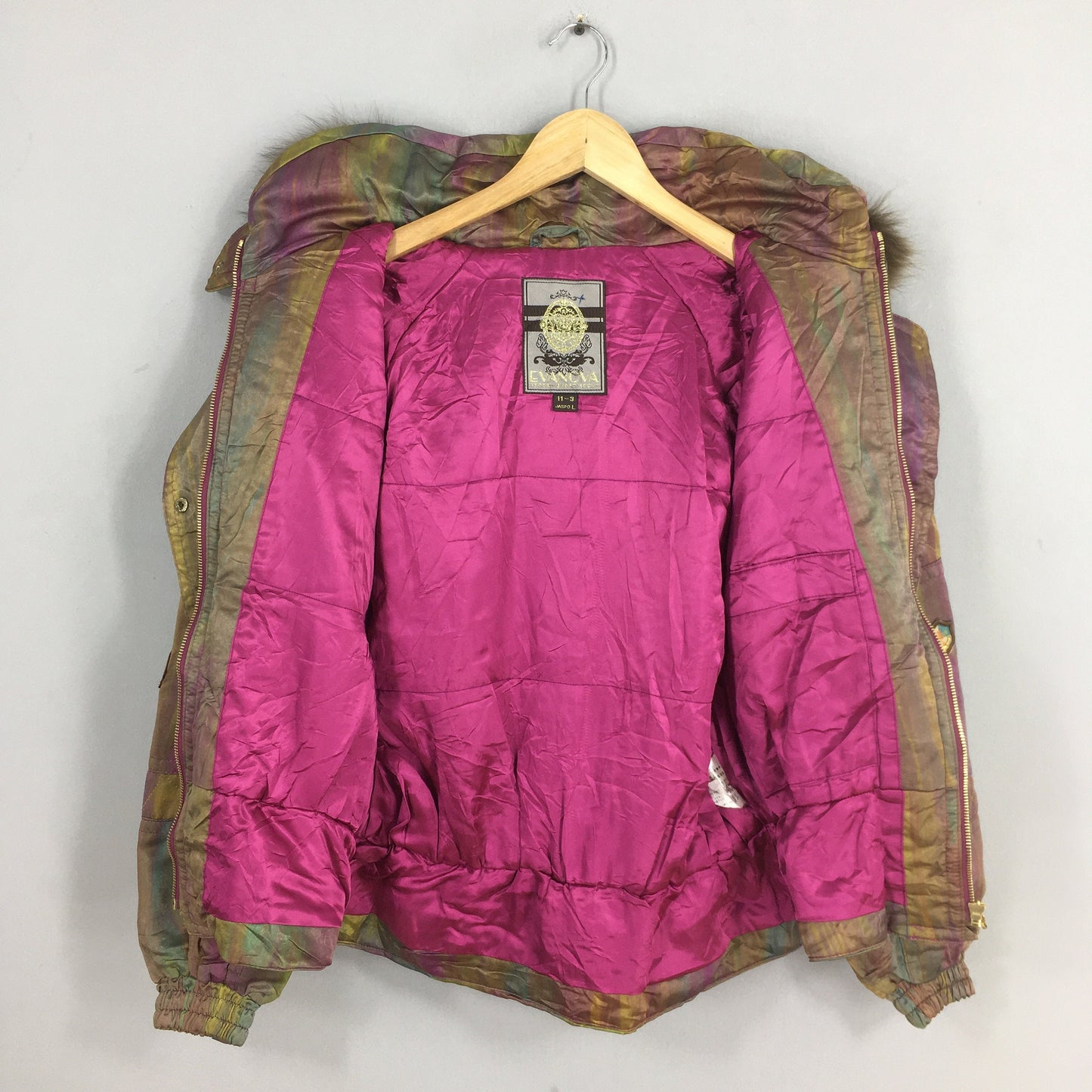 Evanova Multicolor Retro Ski Jacket Small