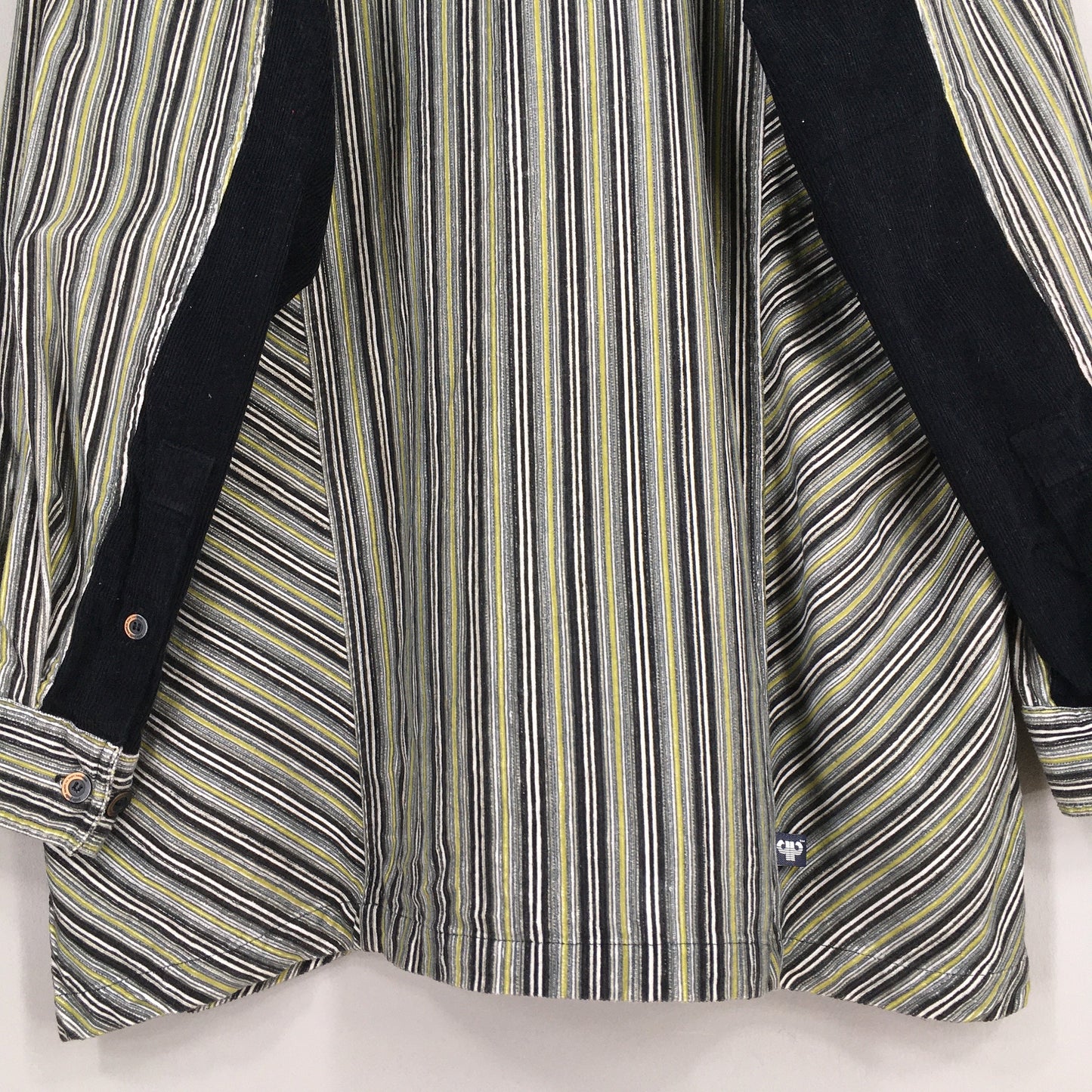 Pelle Pelle Multicolor Stripes Corduroy Shirt XLarge