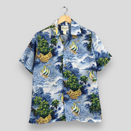 Diamond Head Sportswear Surfing Beach Rayon Shirt Small