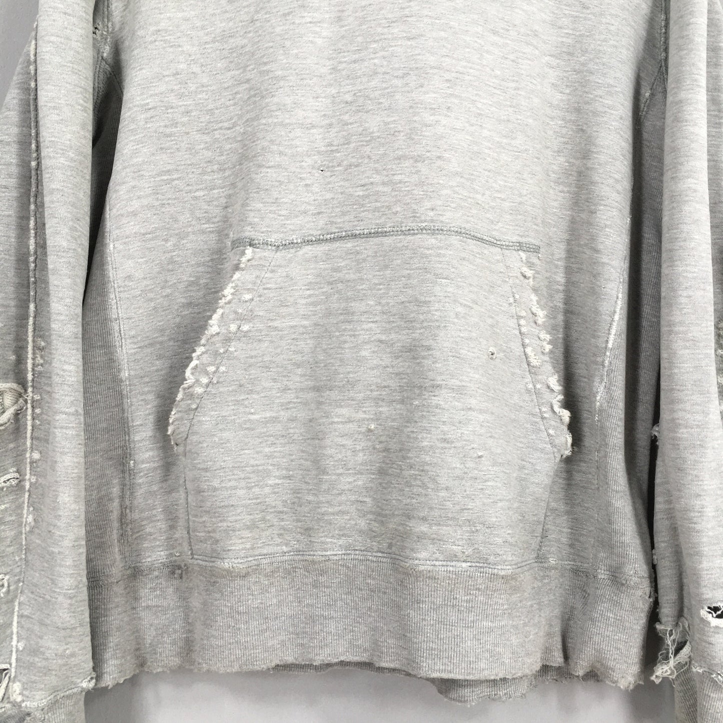 Remi Relief Yohji Japan Distressed Hoodies Pullover Large