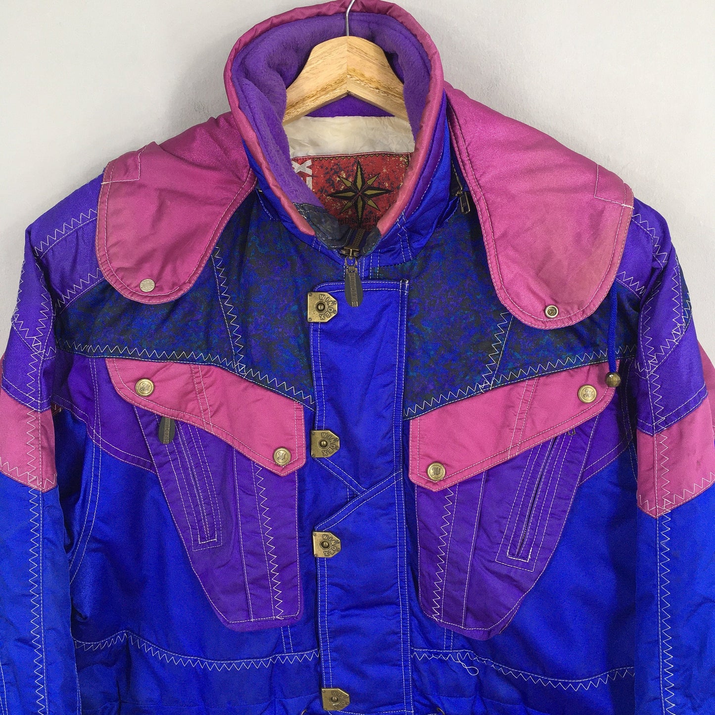 Retro Windex Ski Suit Hoodie Jacket Large