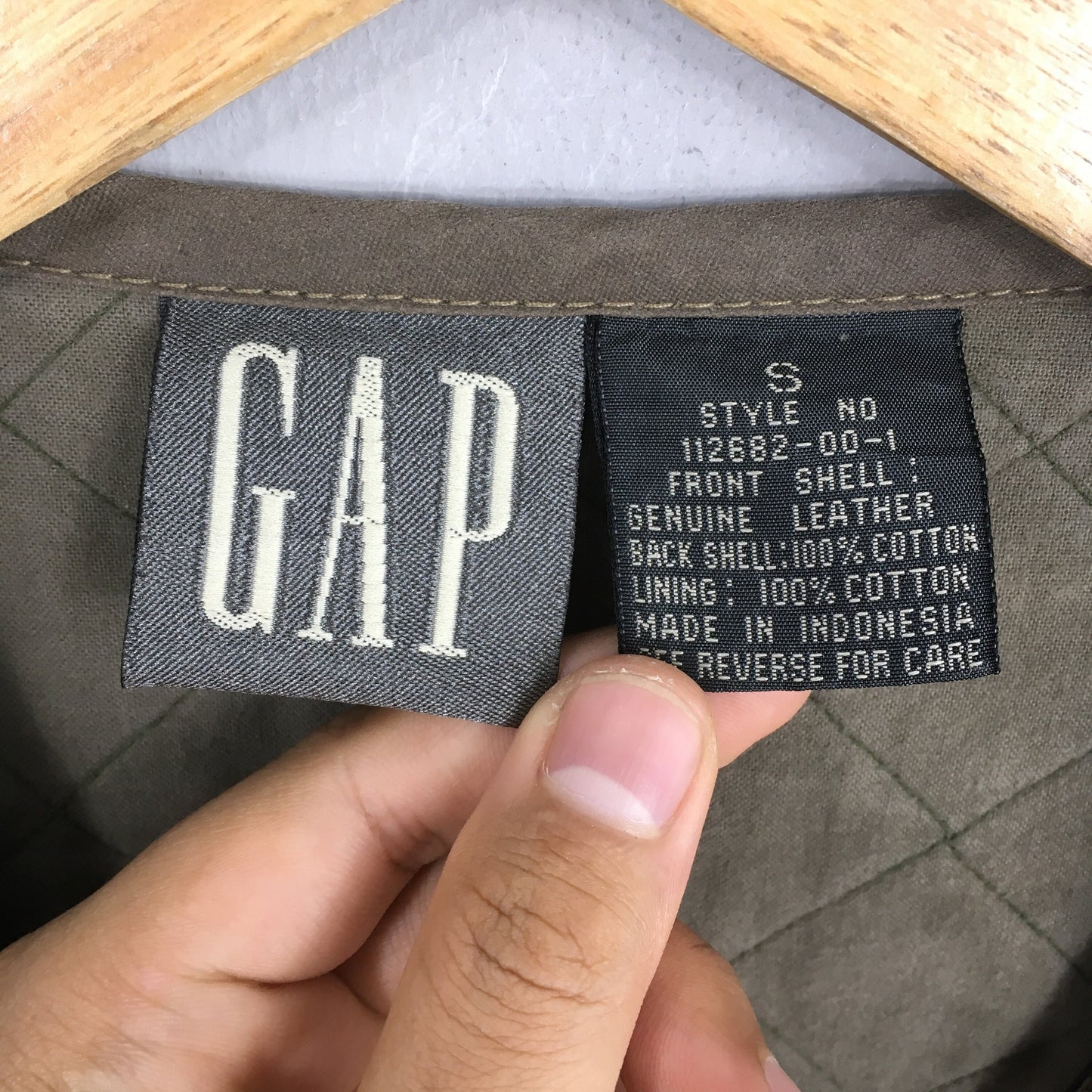 Gap Jeans Vest Leather Jacket Small