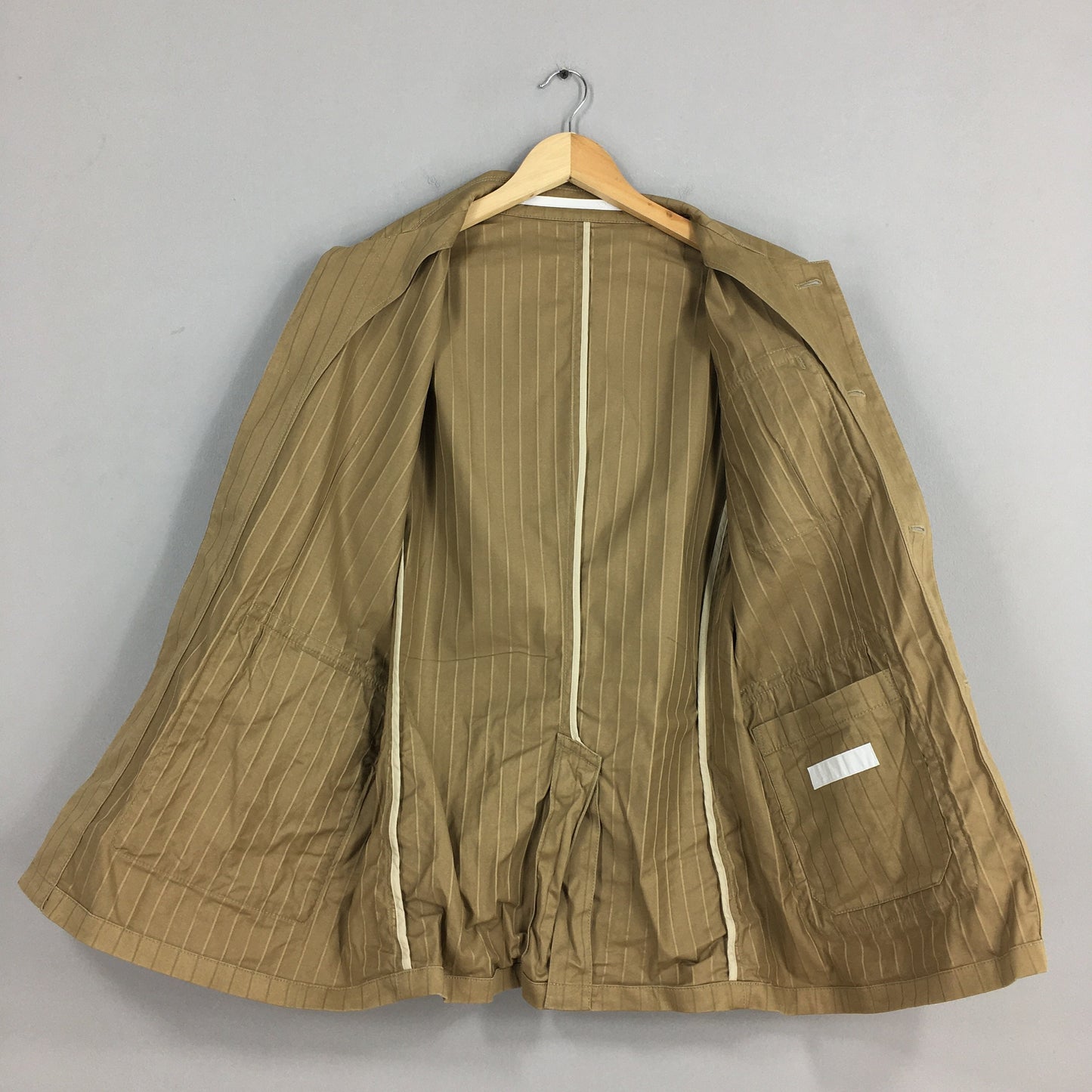 Striped Brown Labor Jacket Small