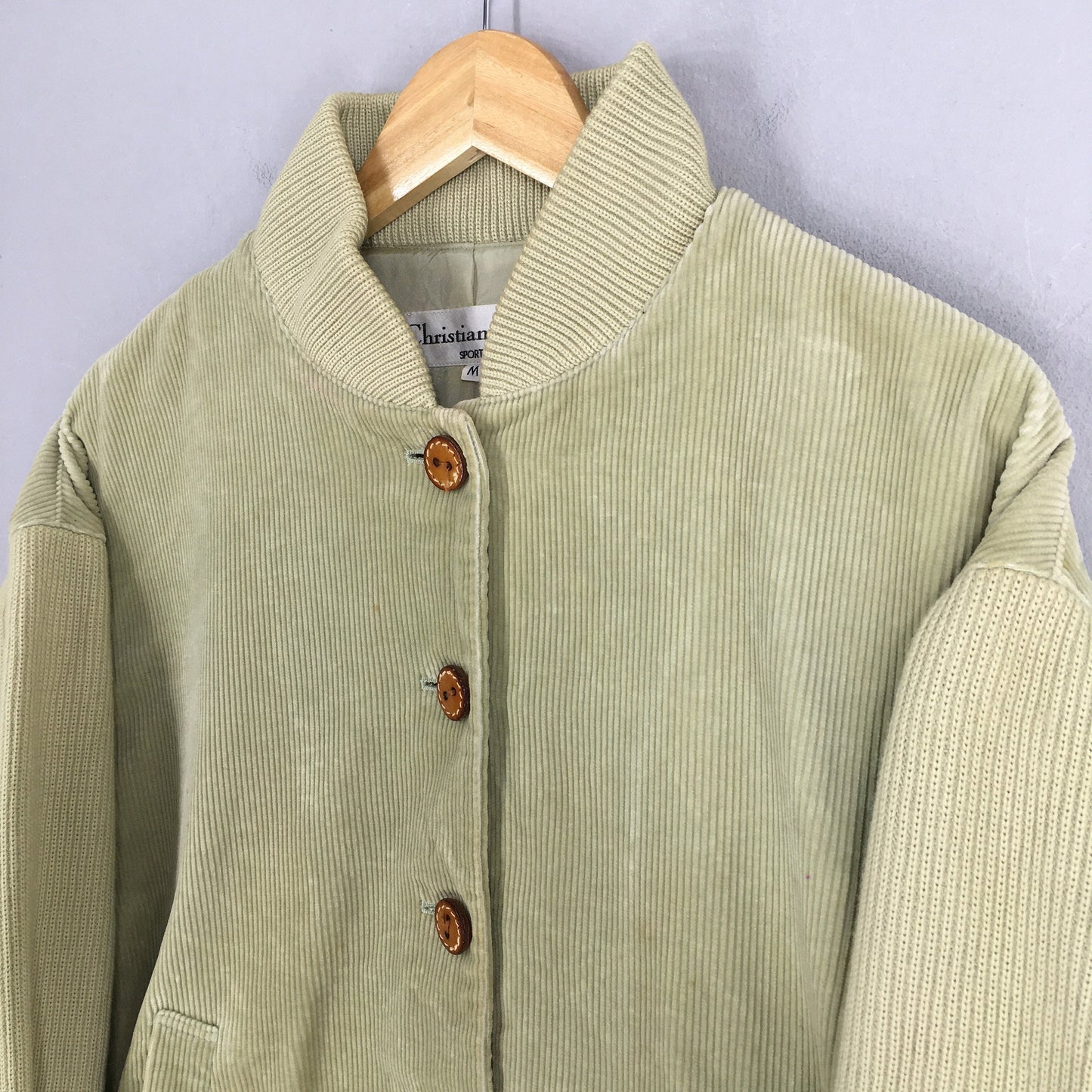 Christian Dior Sports Wool Corduroy Women Jacket Medium