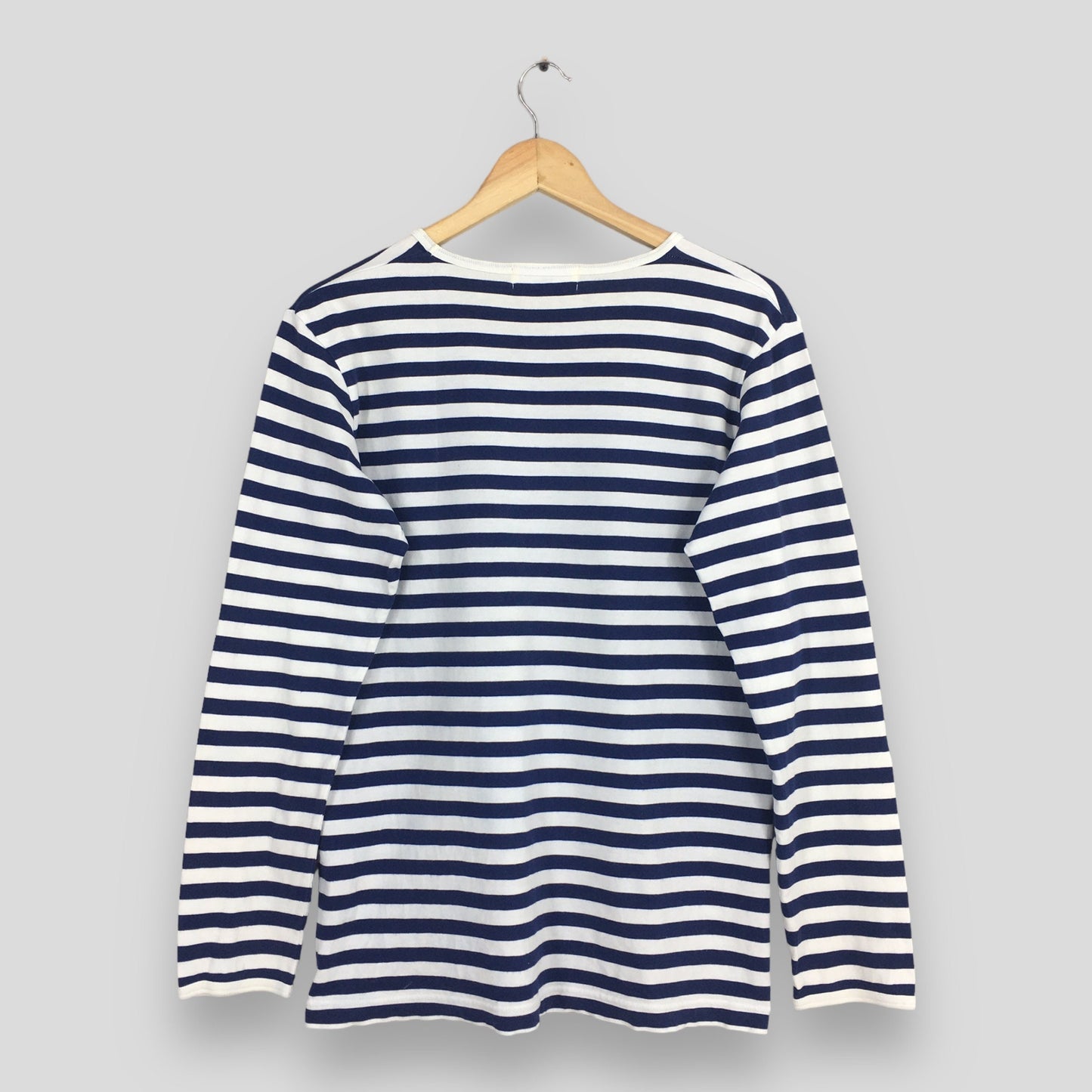 Ne Net Issey Miyake Stripes Blue White Women T shirt Small