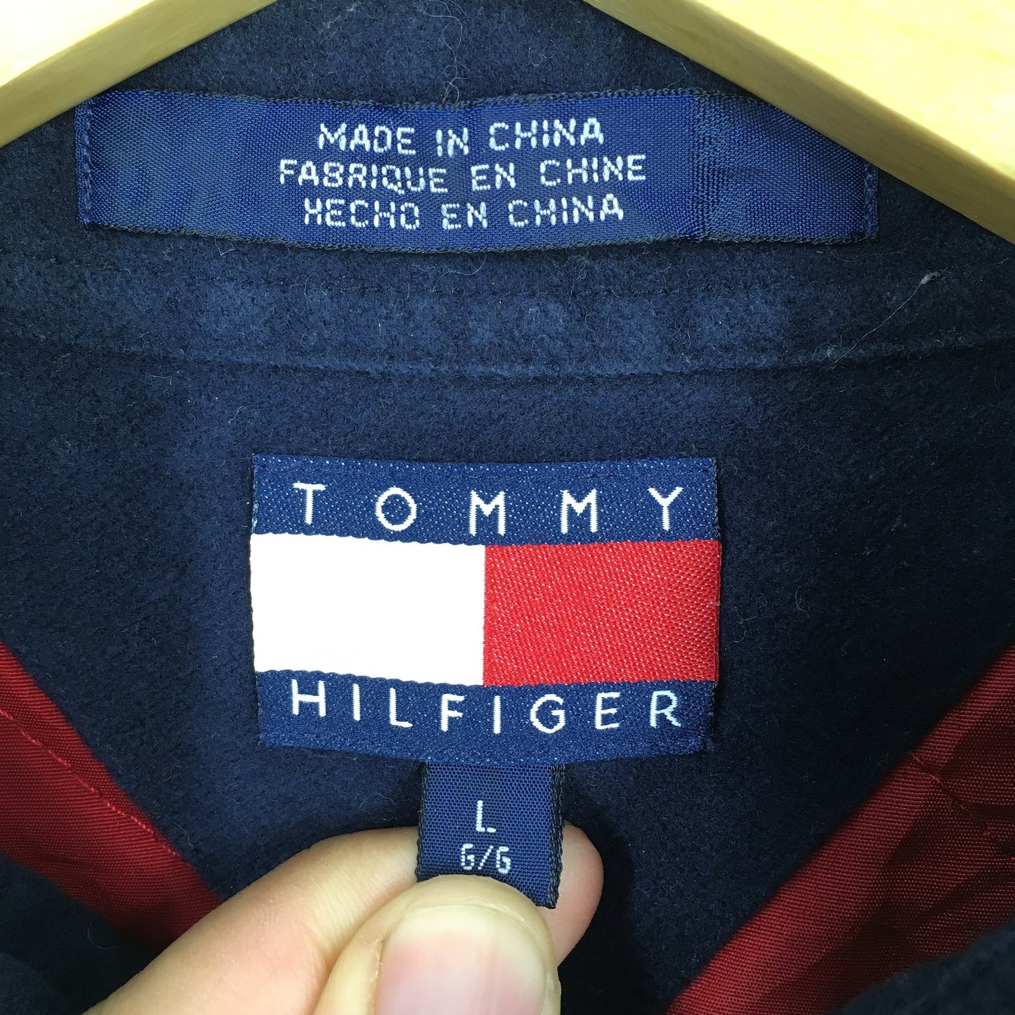 Tommy Hilfiger Blue Thick Oxfords Large