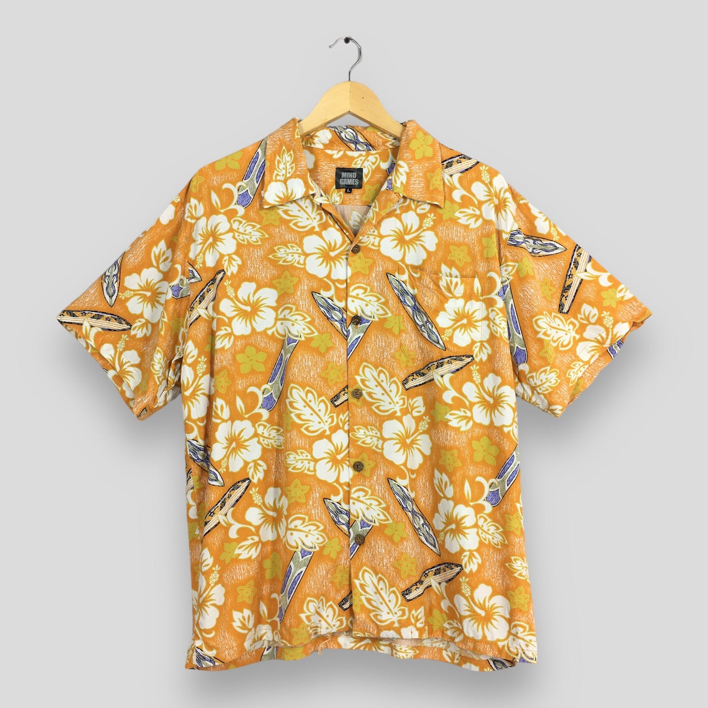 Aloha Beach Floral Shirt Large