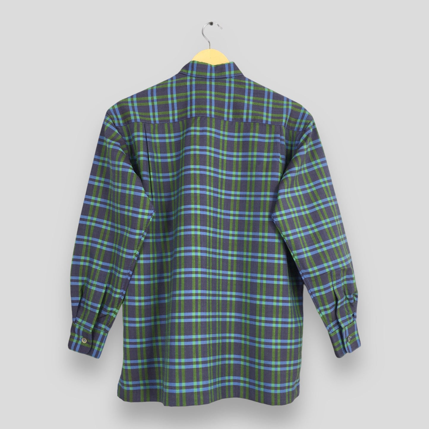 Issey Miyake Plaid Wool Shirt Medium