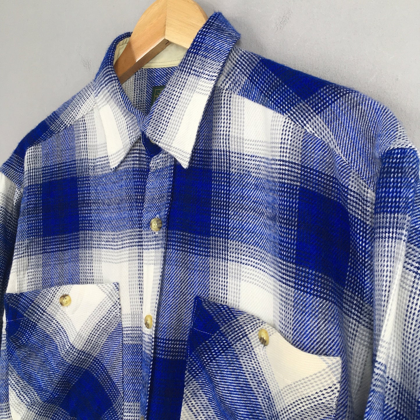 Plaid Shadow Tartan Checkered Flannel Shirt Medium