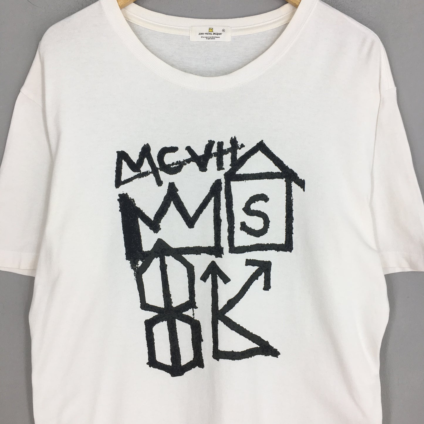 Jean Michel Basquiat MCVII King Pop Art T shirt XLarge