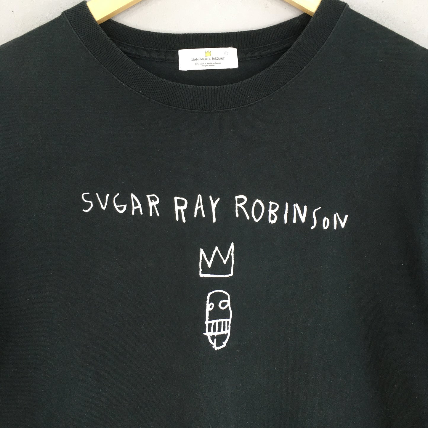 Jean Michel Basquiat Sugar Ray Robinson Pop Art T shirt Large