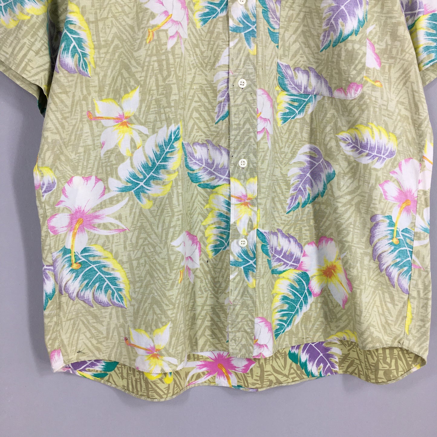 Vintage 90s Leaves Hawaii Aloha Shirts Large