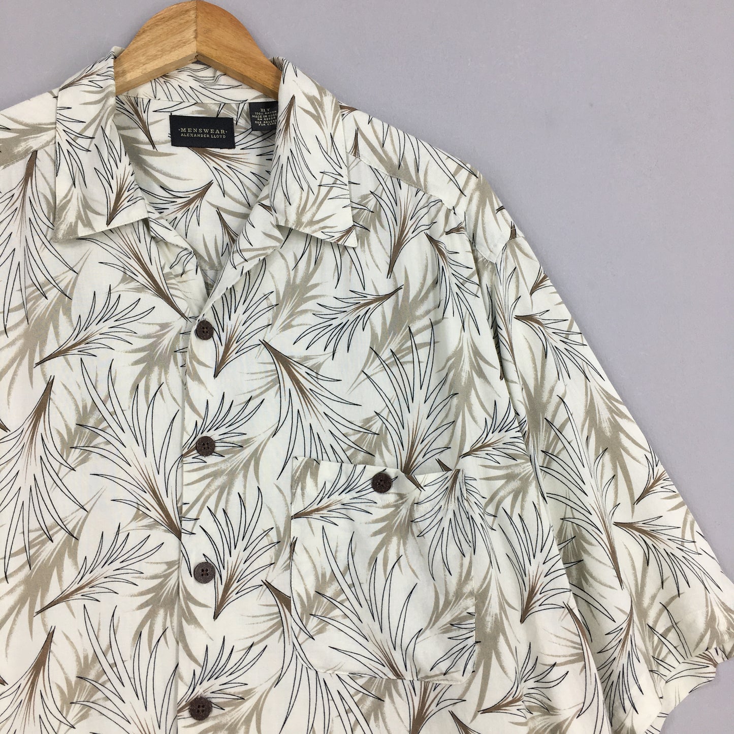 Hawaiian Aloha Tropical Rayon Shirt XLarge