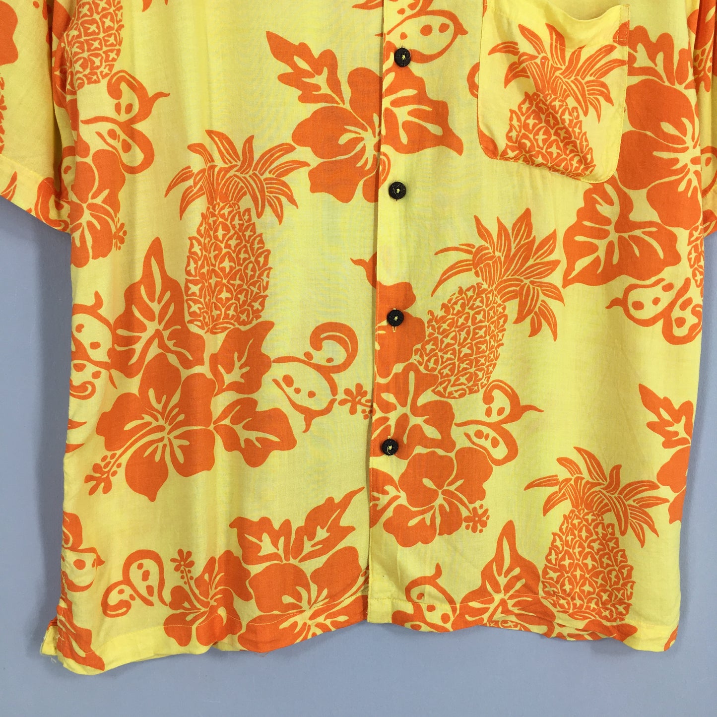 Aloha Surfing Hawaiian Hibiscus Flower Shirt Large