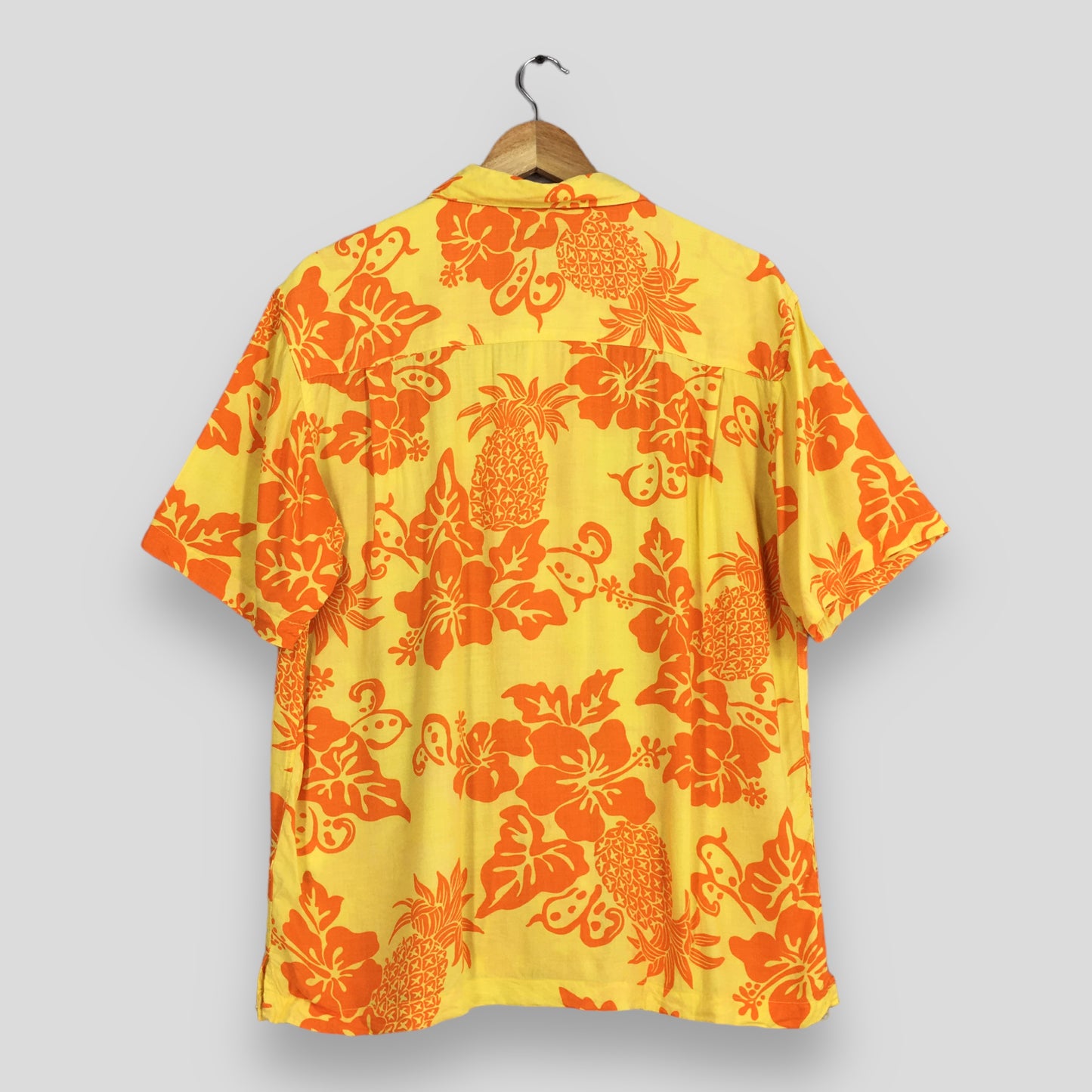 Aloha Surfing Hawaiian Hibiscus Flower Shirt Large